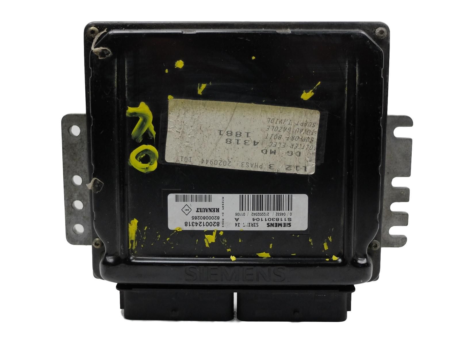 Řídicí Jednotka Motoru 8200124318 S118301104A Megane 1,6 Renault main product photo