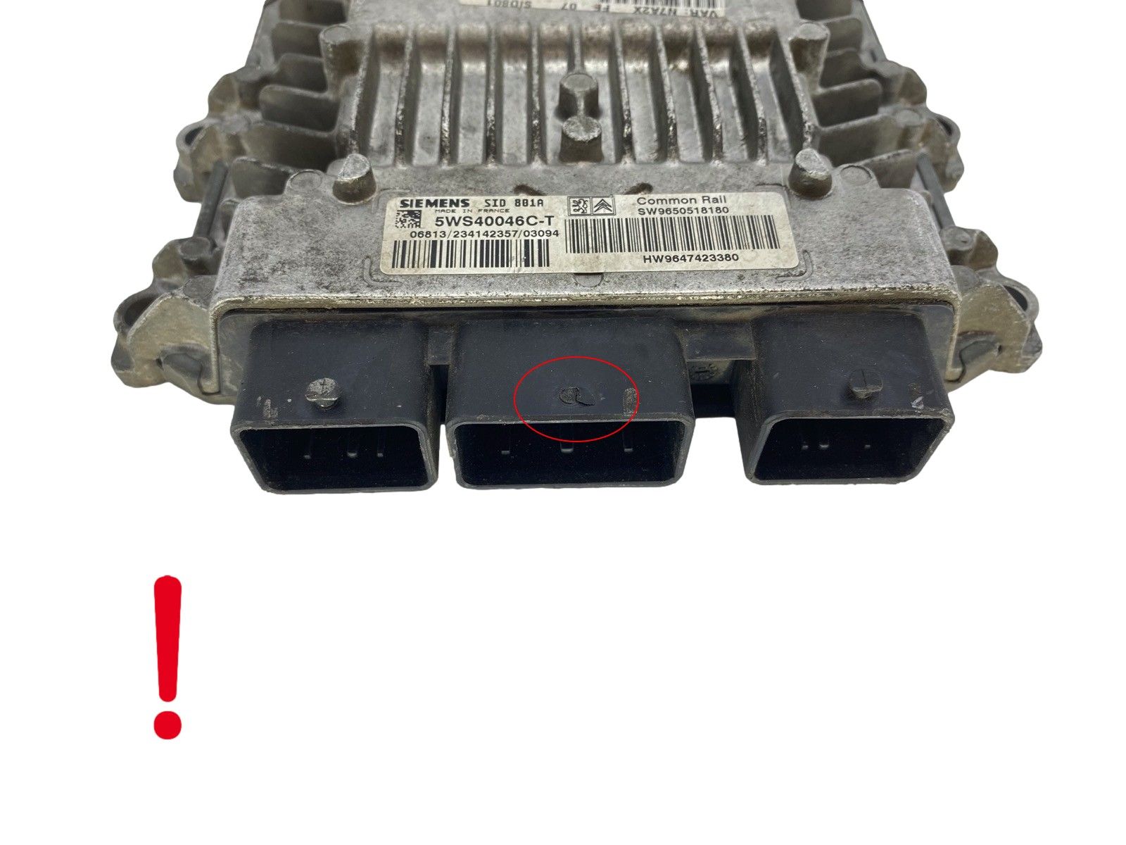 Blok Ovladačů 5WS40046C-T 9650518180 9647423380 PSA Siemens 60253 main product photo