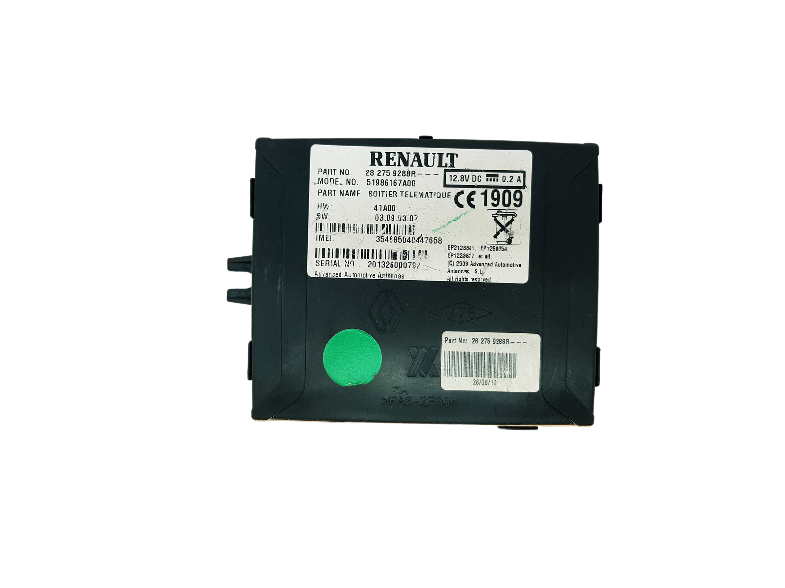 Blok Ovladačů Moduł 282759288R 51986167A00 Renault 31695 main product photo