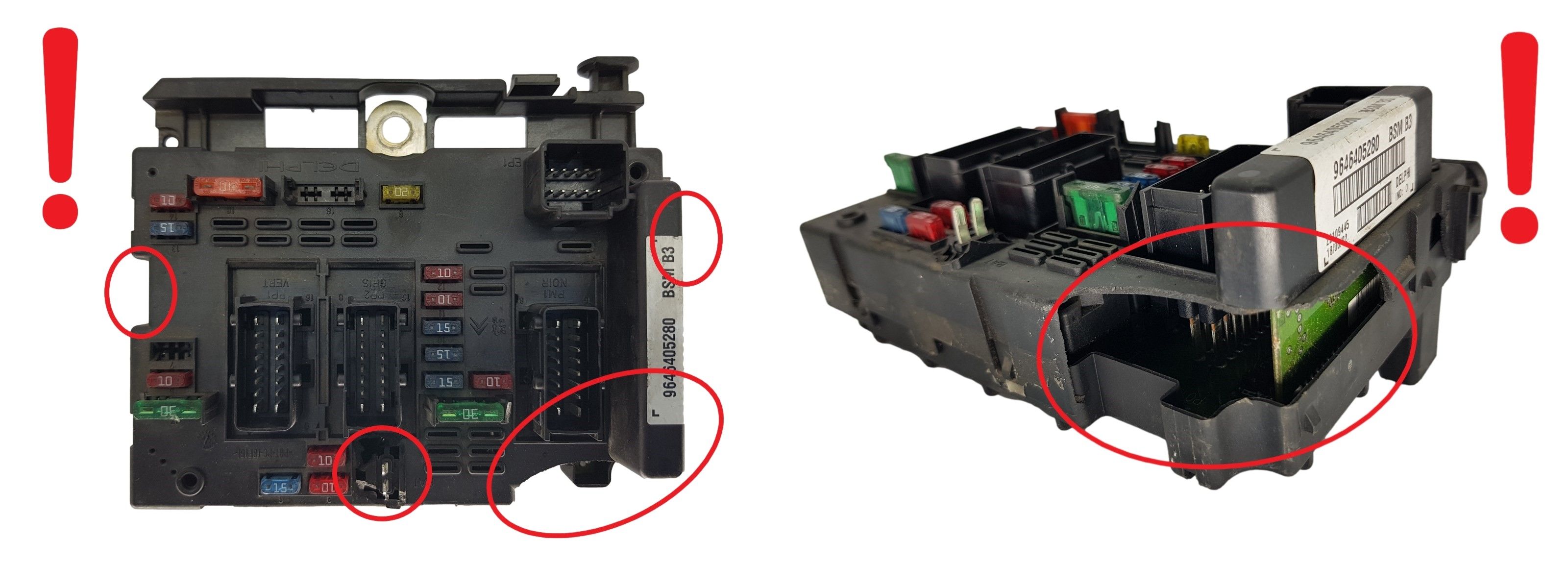 Blok Ovladačů BSM B3 9646405280 PSA Delphi 1723 main product photo