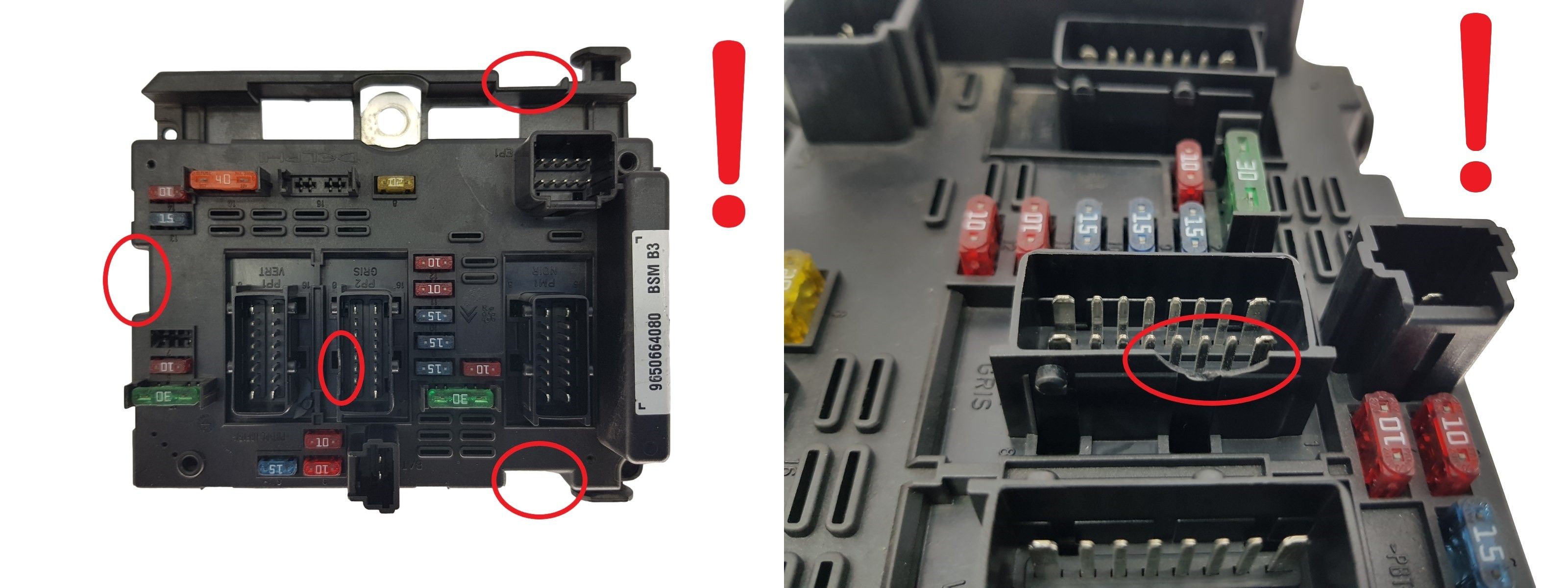 Blok Ovladačů BSM B3 9650664080 PSA Delphi 1726 main product photo