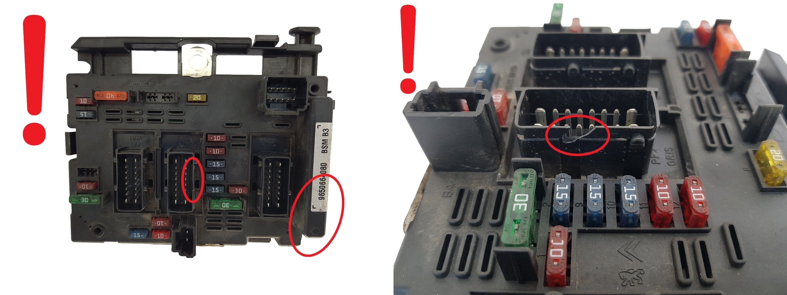 Blok Ovladačů BSM B3 9650664080 PSA Delphi 1425 main product photo
