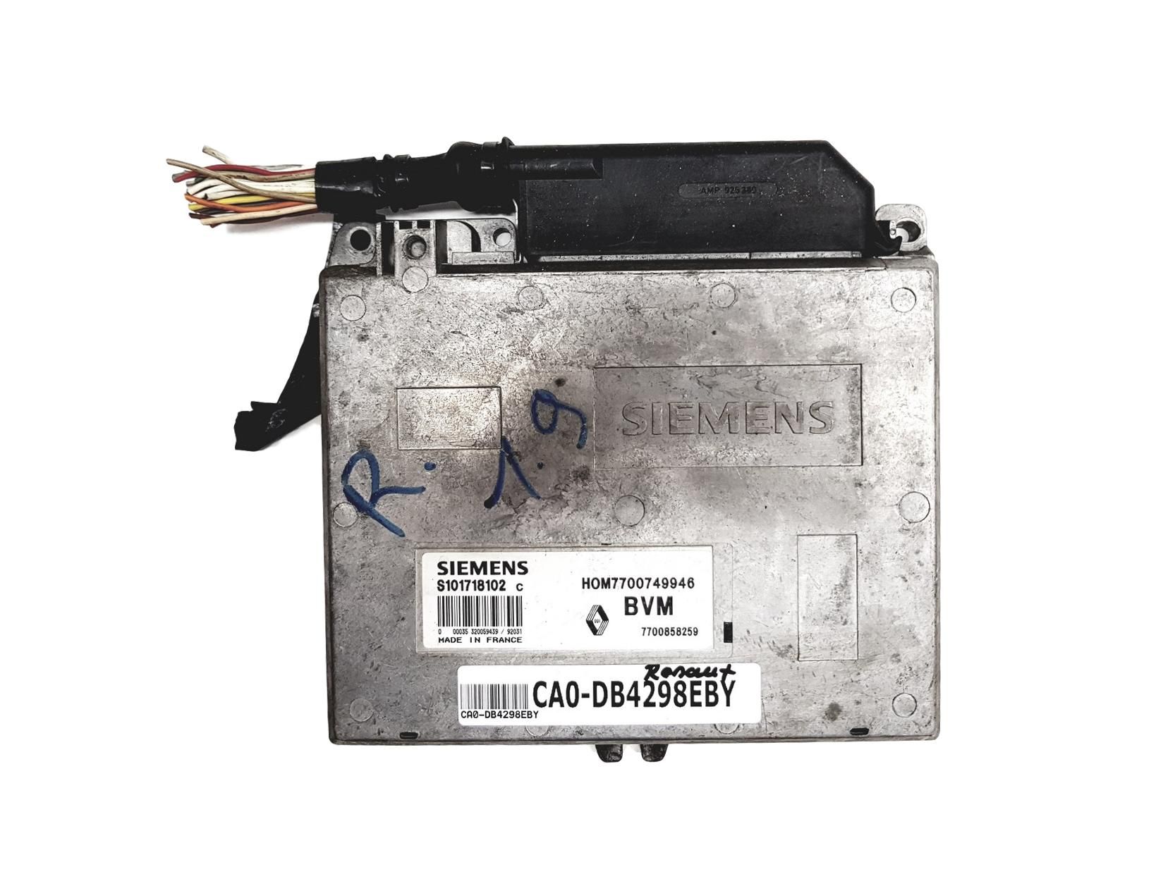 Blok Ovladačů S101718102C 7700749946 7700858259 Renault Siemens 4298 main product photo