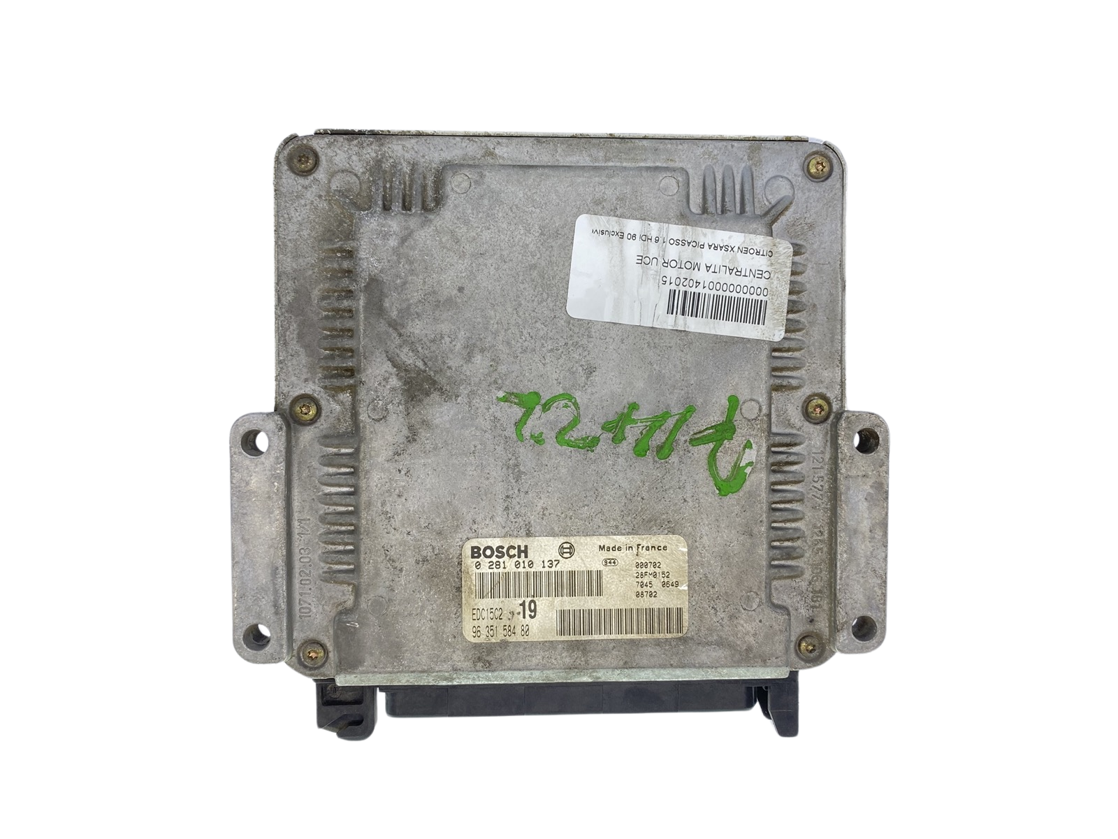 Blok Ovladačů PSA 0281010137 9635158480 28FM0152 Bosch 62872 main product photo