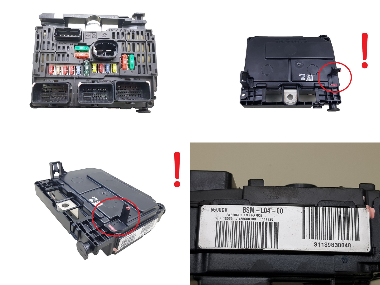 Blok Ovladačů BSM-L04-00 S118983004Q 6500CK Citroen Peugeot VDO main product photo