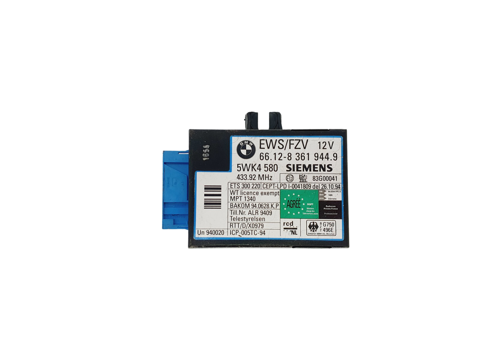 Blok Ovladačů Moduł 66.12-8361944.9 5WK4580 BMW Siemens main product photo