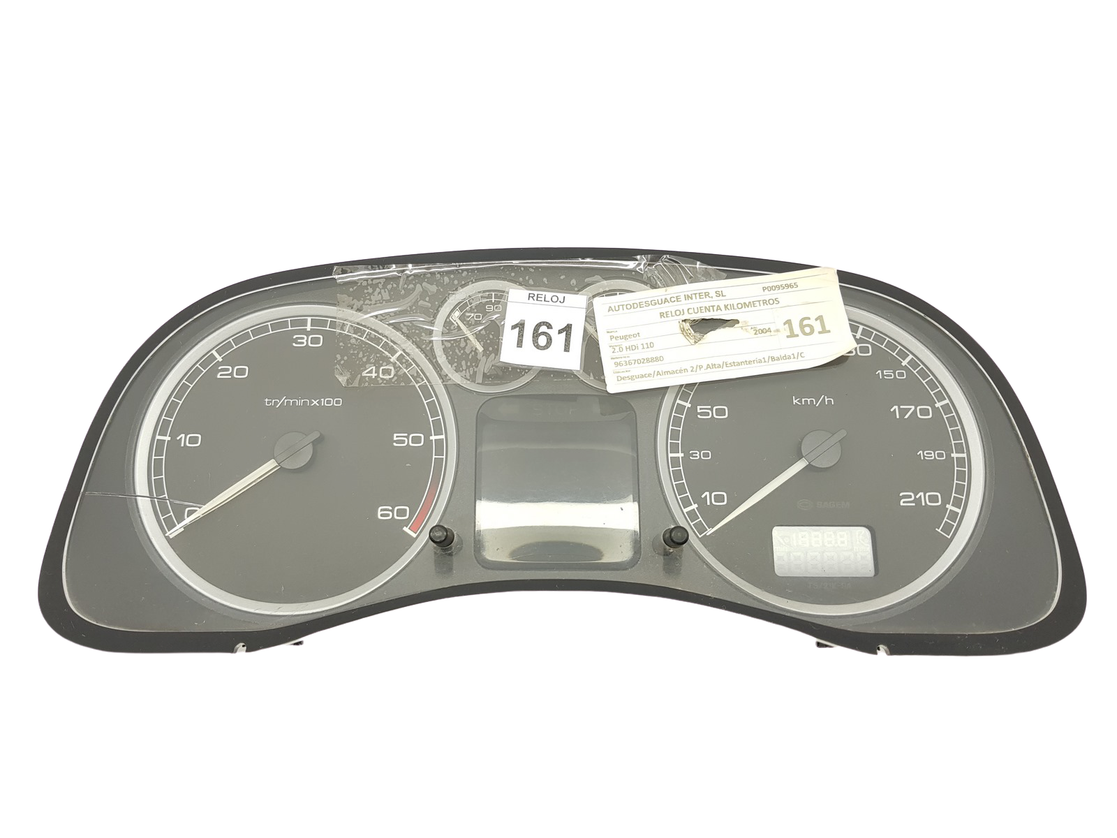 Tachometr Peugeot 307 9636708880 E 05 26978 main product photo