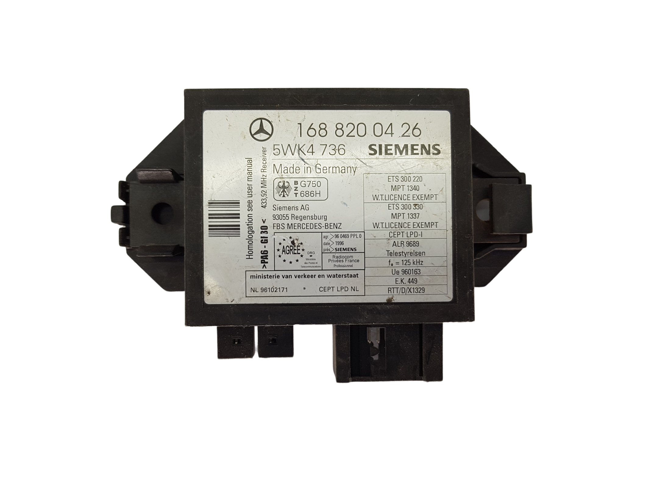 Blok Ovladačů Immo Mercedes-Benz 1688200426 5WK4736 Siemens 18433 main product photo