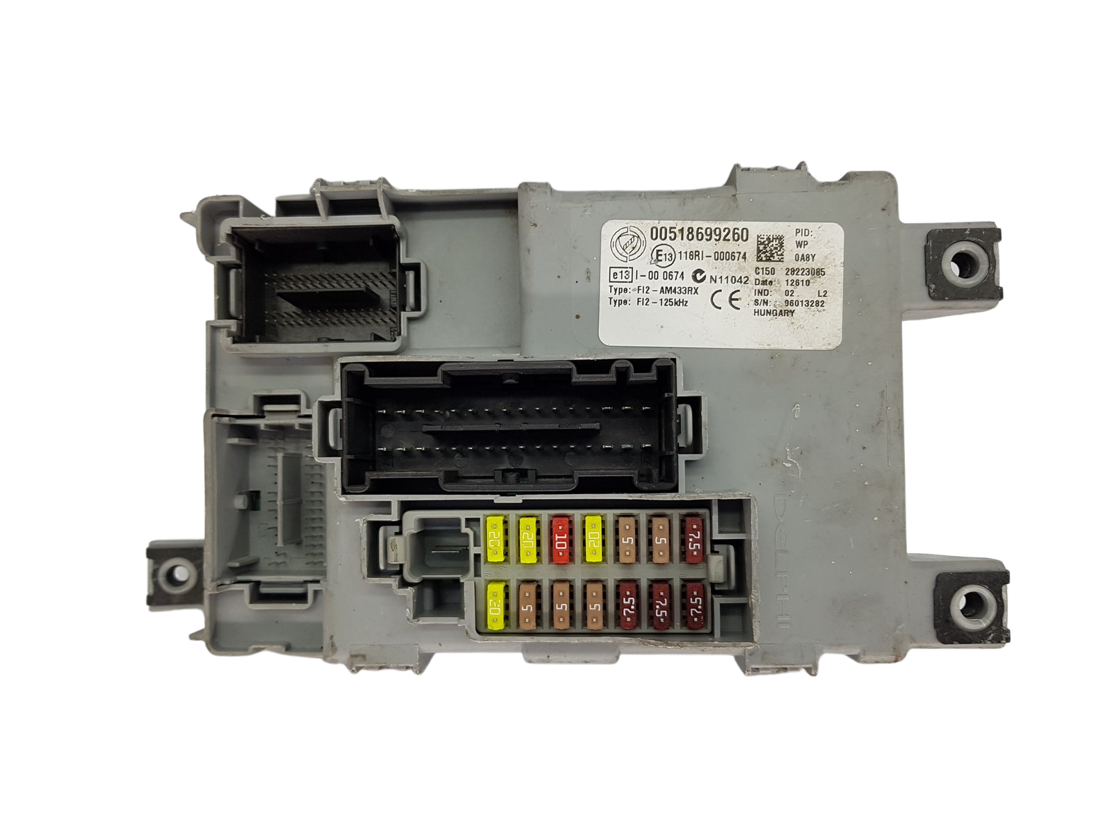 Blok Ovladačů BSI Fiat 00518699260 28223085 Delphi 19826 main product photo