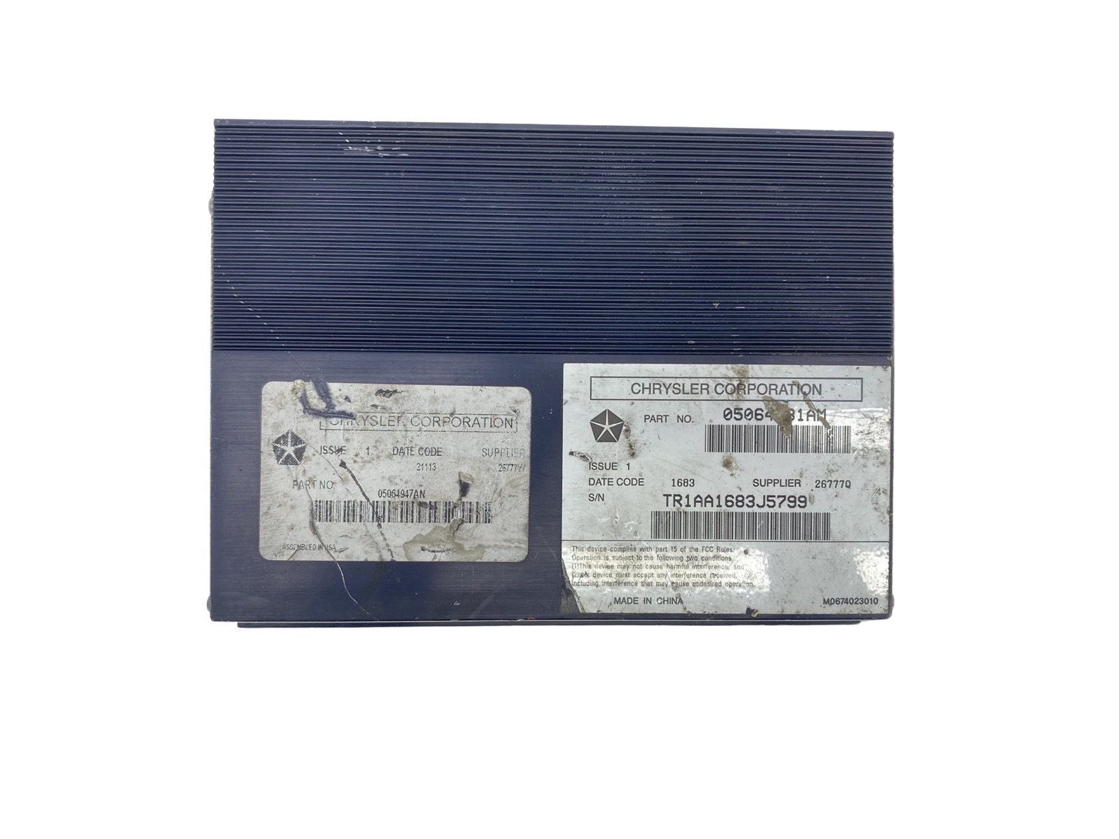 Zesilovač Audio 05064947AN 05064981AM 26777Q Fiat Chrysler main product photo