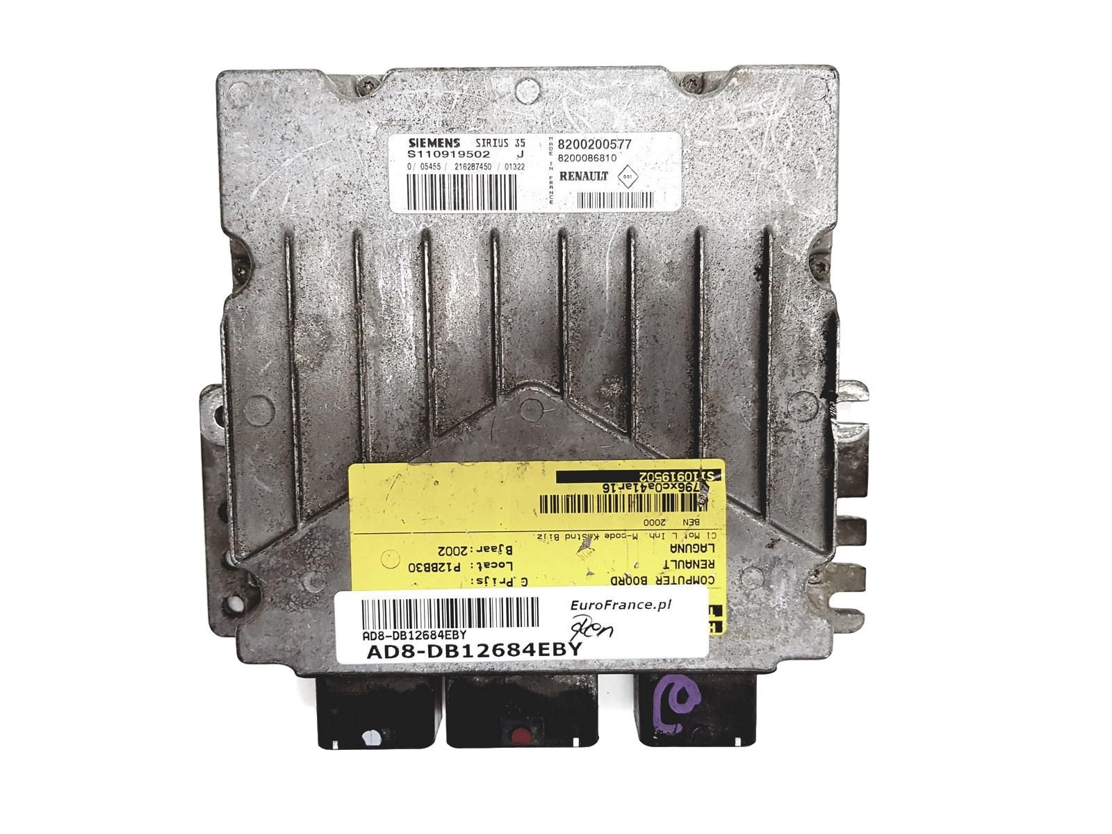 Blok Ovladačů 8200200577 82000868810 S110919502J Renault Siemens 12684 main product photo