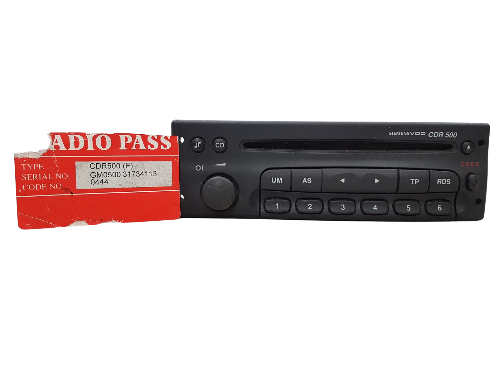 Rádio Cd Opel CDR500 93171871 2F4 VDO main product photo