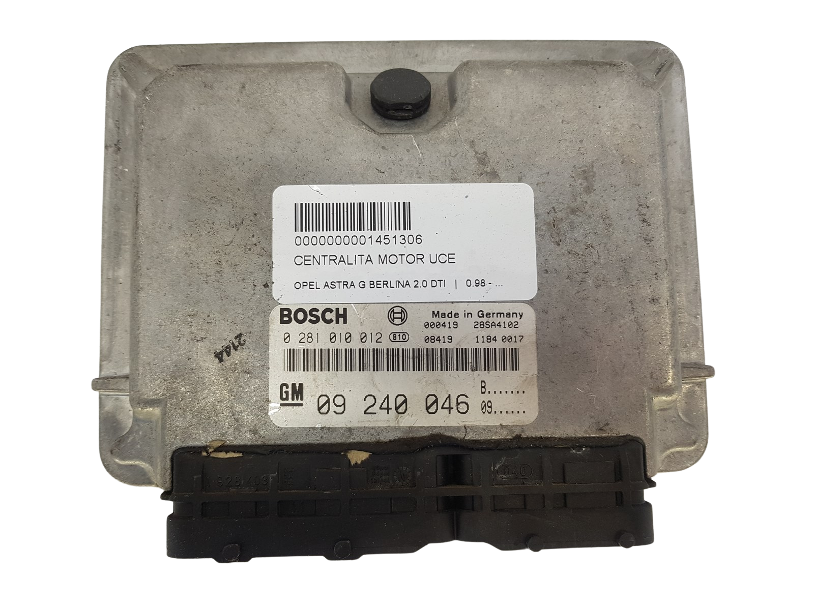 Blok Ovladačů 09240046 0281010012 Opel Bosch GM main product photo