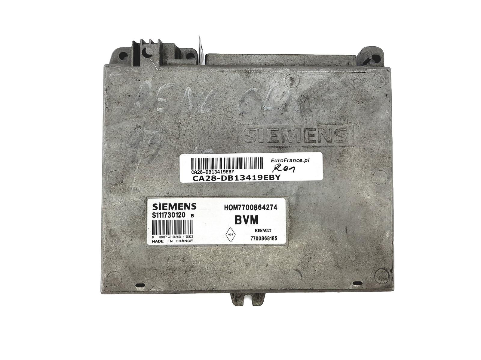 Blok Ovladačů S111730120B 7700864274 7700868185 Renault Siemens 13419 main product photo