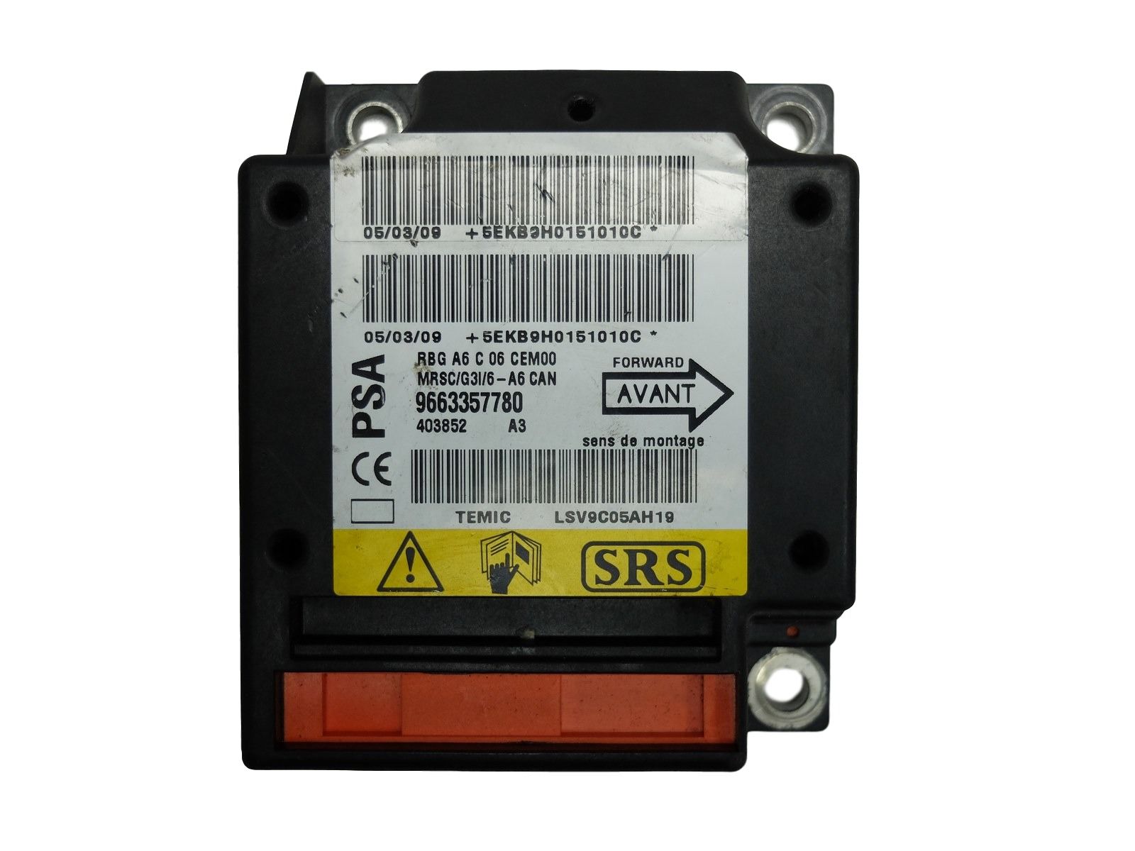 Moduł Poduszek Airbag Citroen C2 9663357780 main product photo