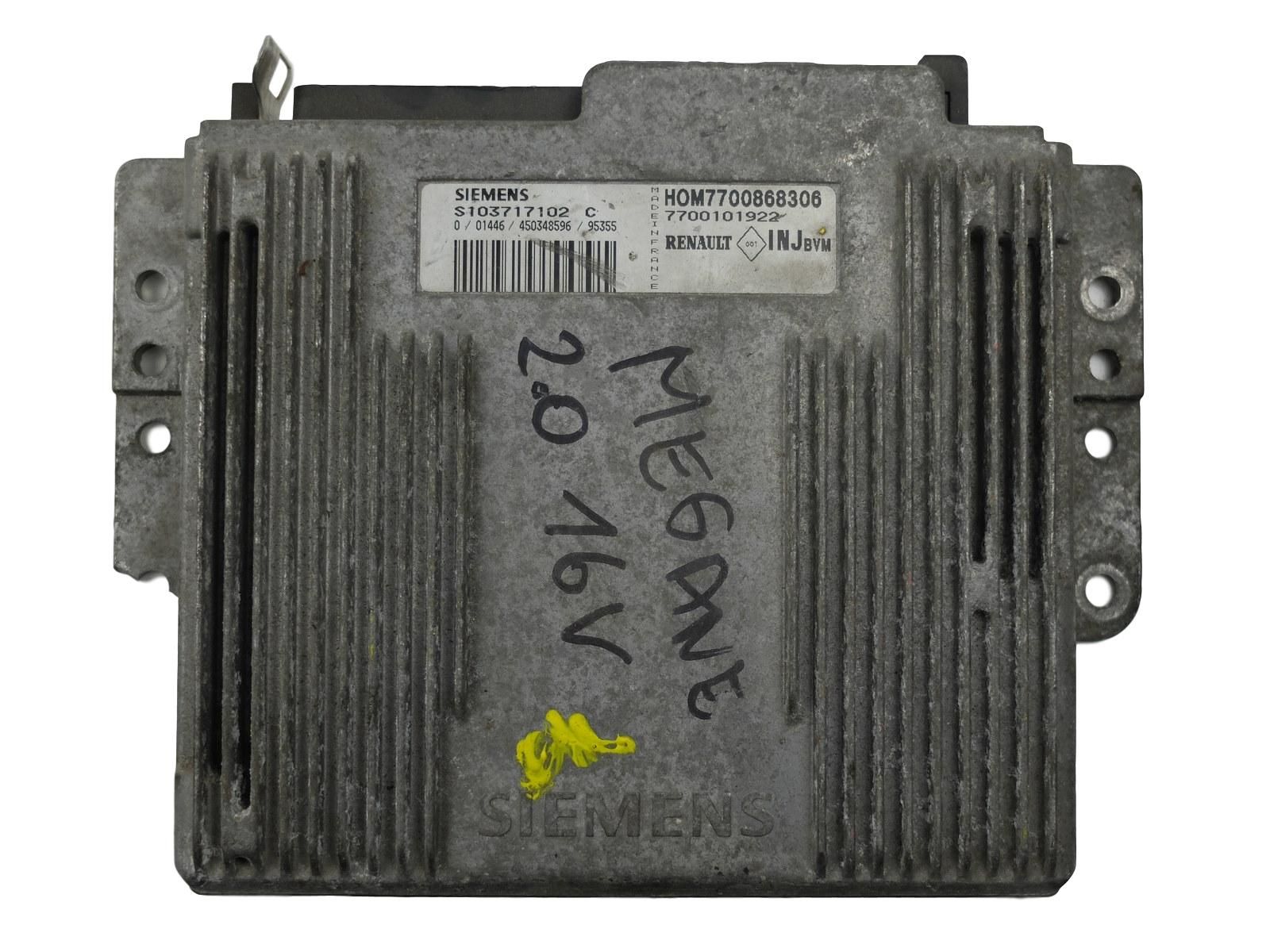Řídicí Jednotka Motoru 7700101922 S103717102C Megane 2,0 Renault main product photo