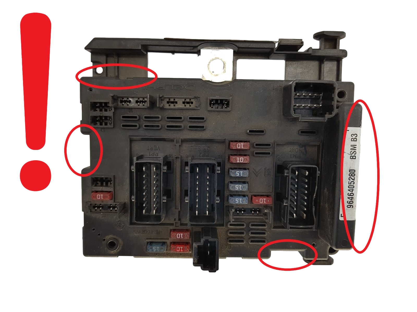 Blok Ovladačů BSM B3 9646405280 PSA Delphi 1261 main product photo