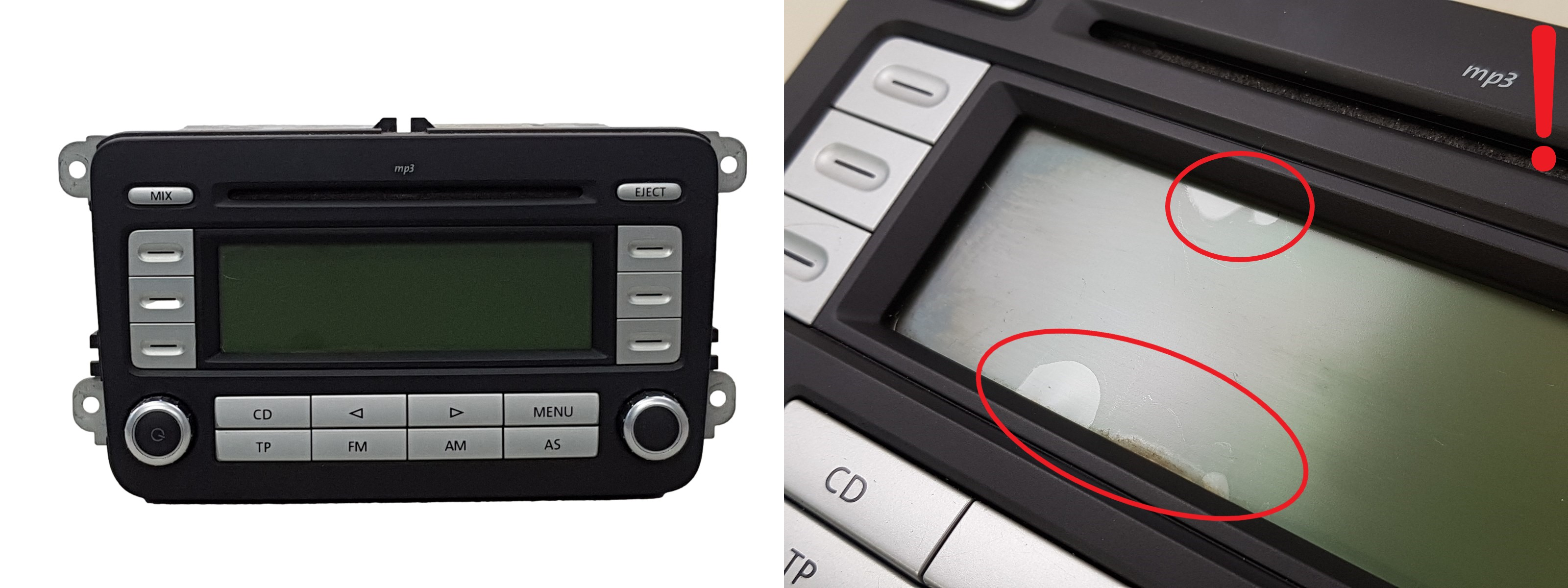 Rádio Cd Mp3 Volkswagen EOS 1K0035186AE RCD 300 FF Grundig main product photo