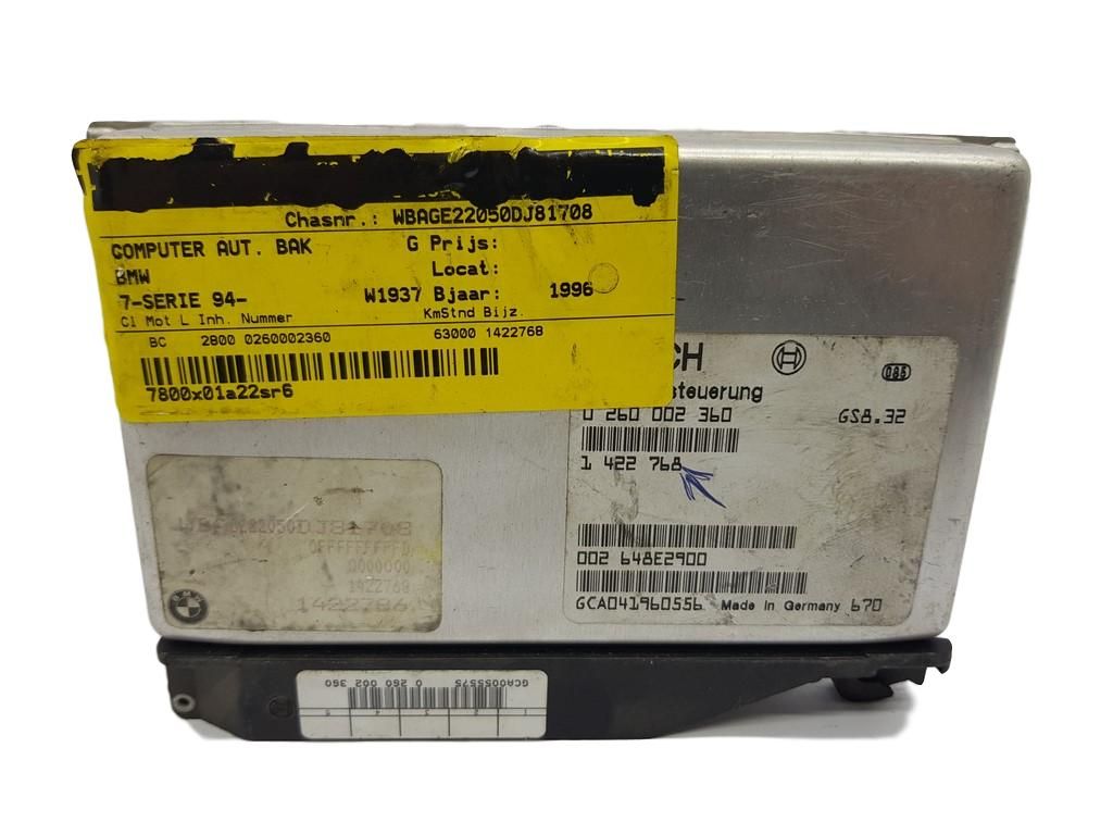 Řídicí Jednotka Převodovky  BMW 1422768 0260002360 Bosch 16281 main product photo