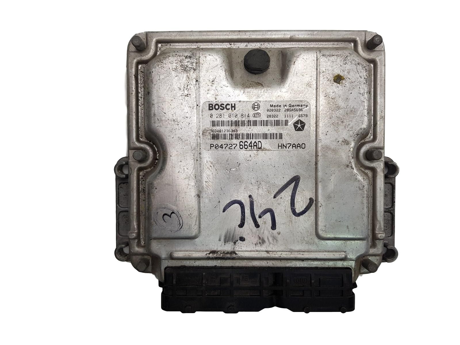 Řídicí Jednotka Motoru P04727664AD 0281010814 Chrysler Bosch main product photo