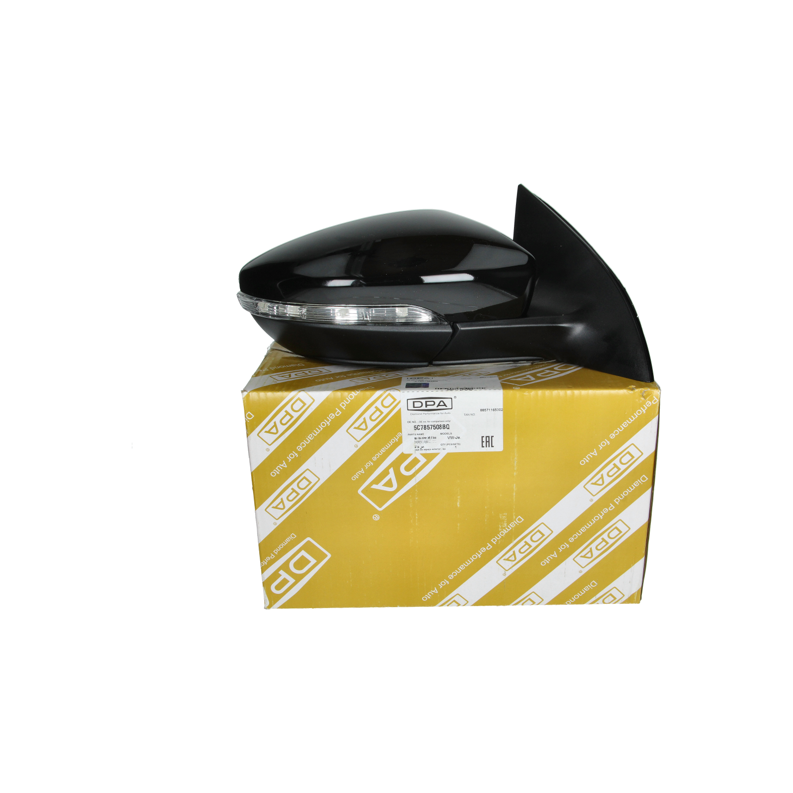 Zpětné Zrcátko Pravý 3C8857508BQ 88571165302 VW Passat CC DPA main product photo