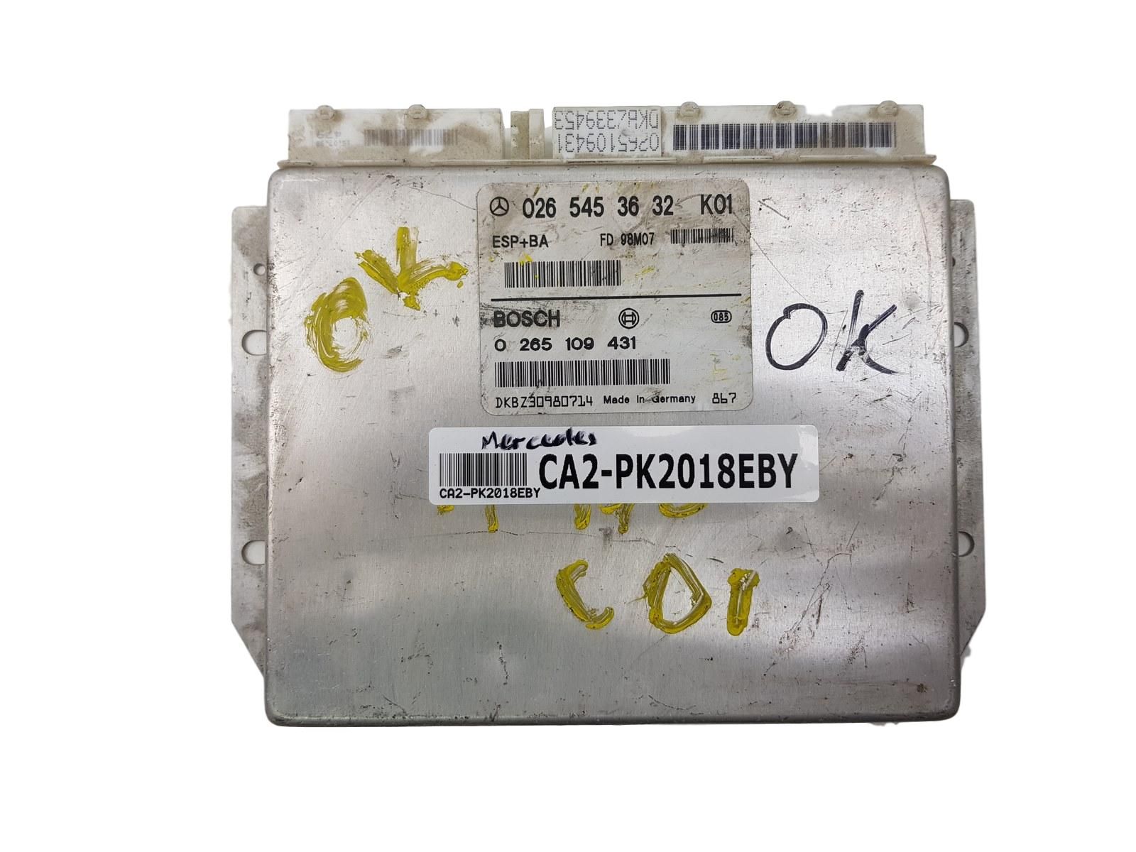 Blok Ovladačů ESP 0265453632 0265109431 Mercedes main product photo