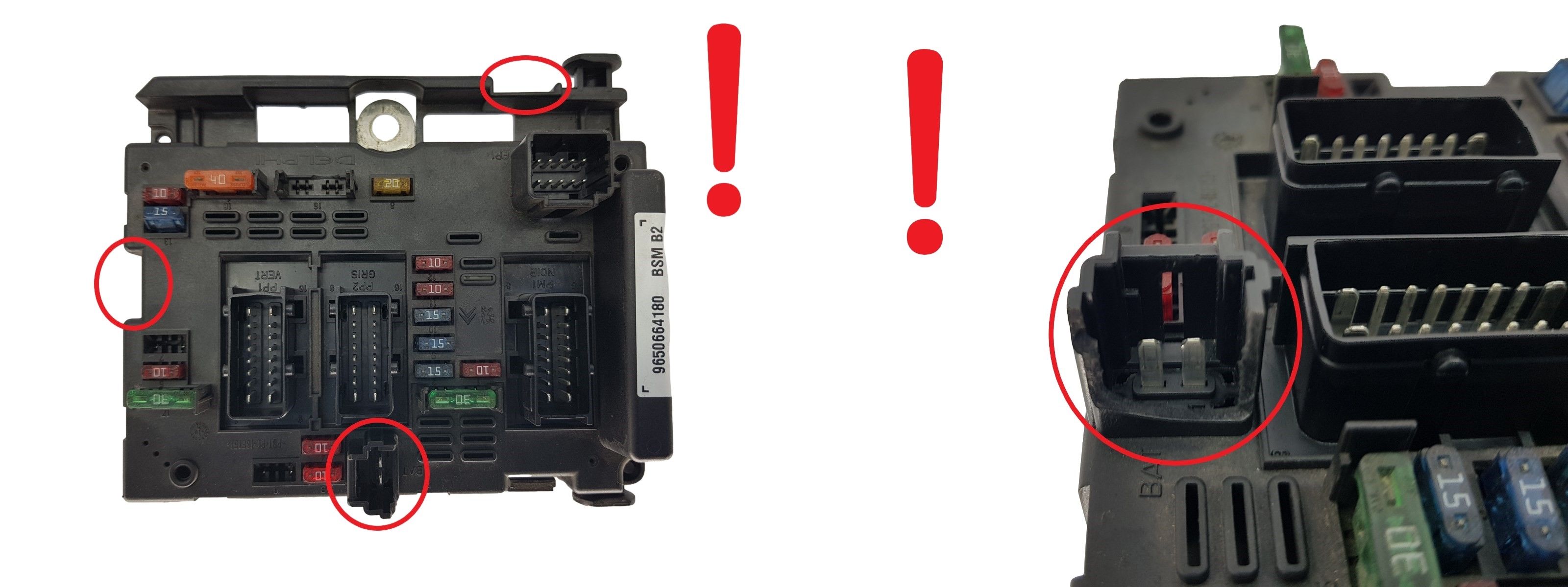 Blok Ovladačů BSM B2 9650664180 PSA Delphi 1722 main product photo