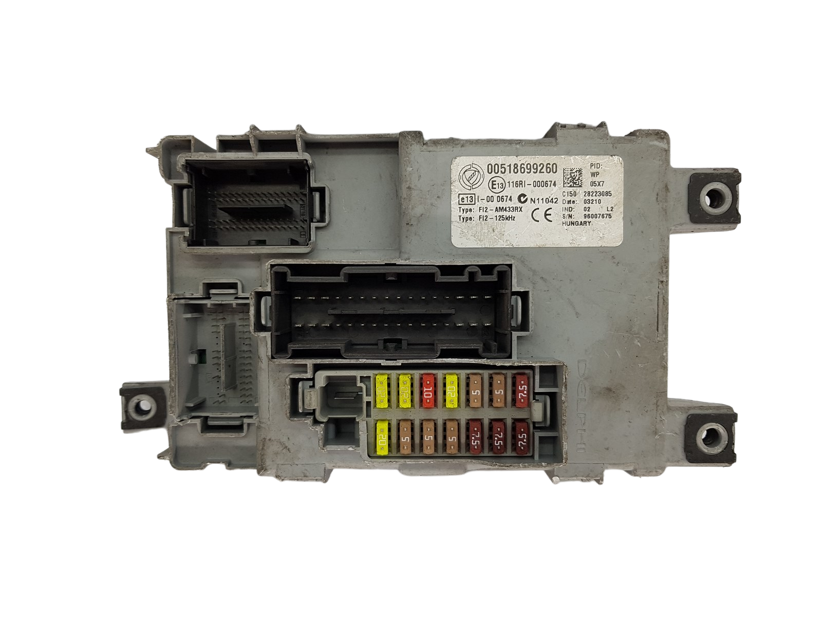 Blok Ovladačů BSI Fiat 00518699260 28223085 Delphi main product photo