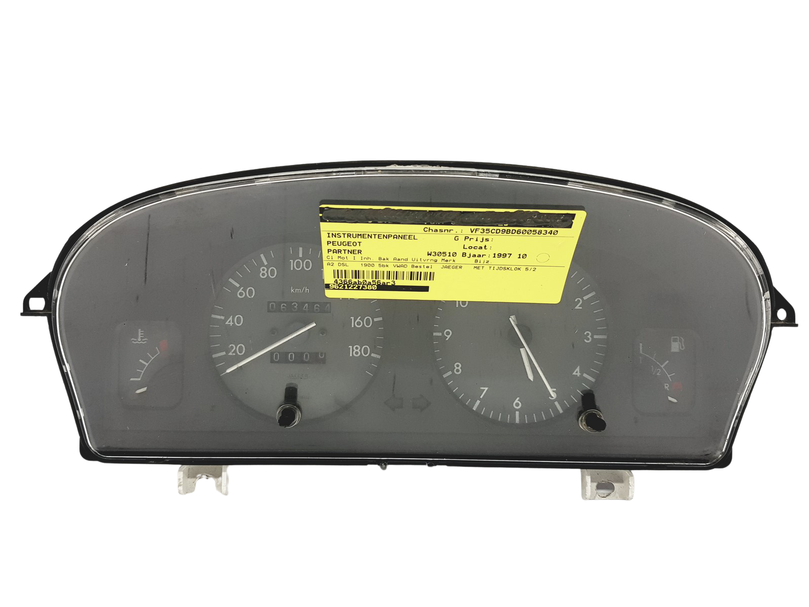 Tachometr Berlingo 1 Partner 1 9621227380 PSA 49376 main product photo