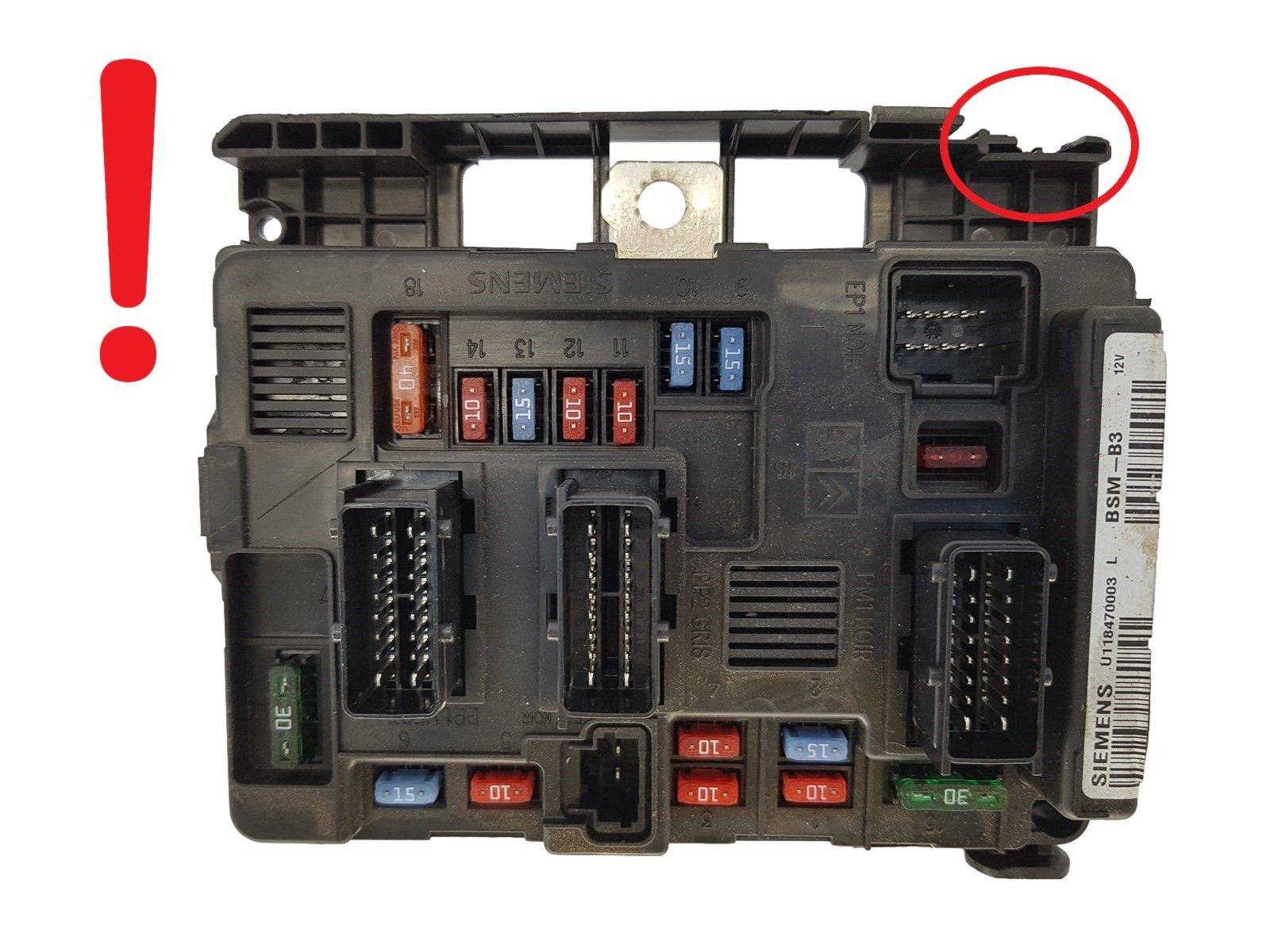 Blok Ovladačů BSM-B3 9650618480 U118470003L PSA Siemens 1498 main product photo