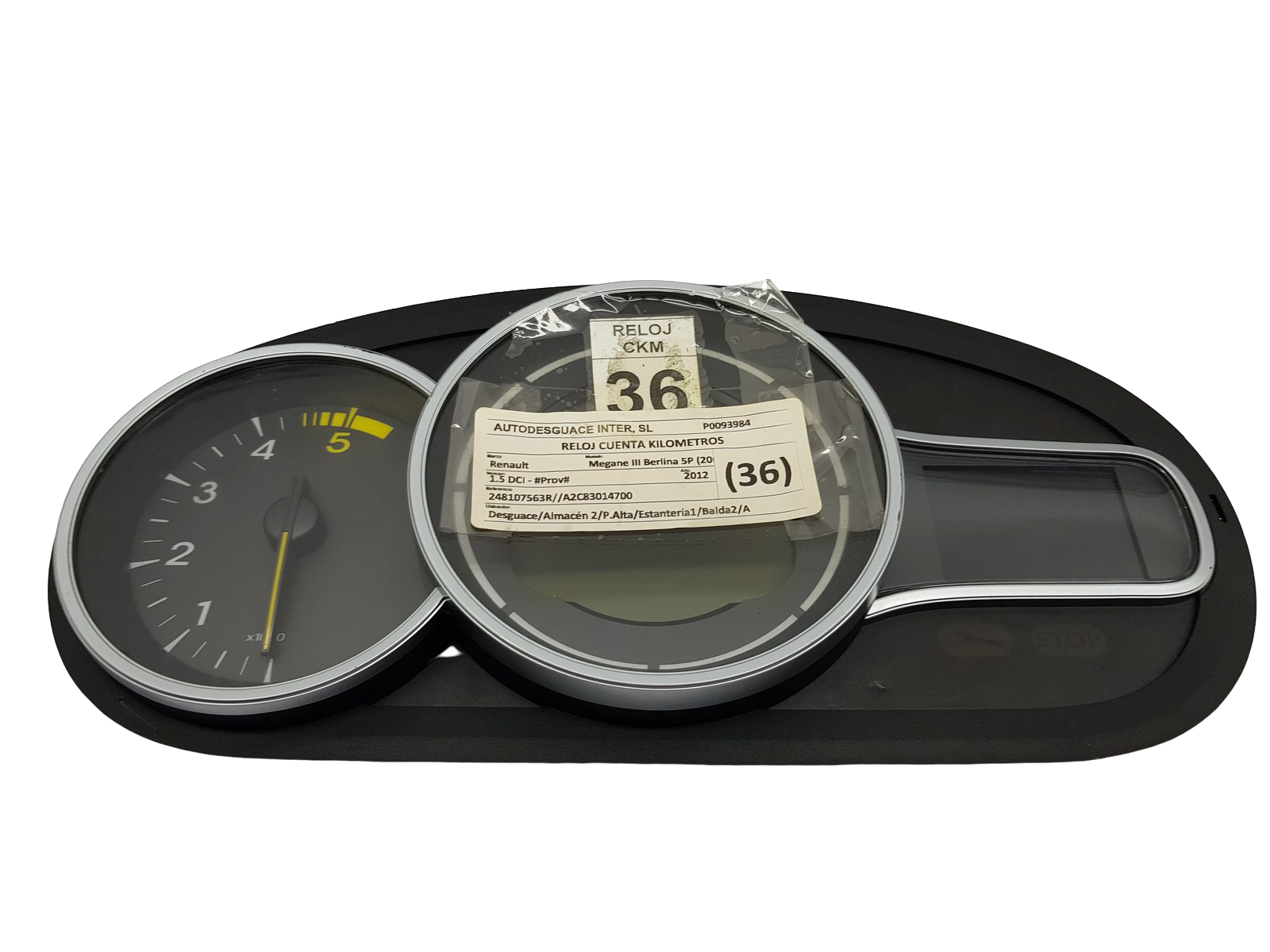 Otáčkoměr Renault Megane 3 248107563R VDO main product photo